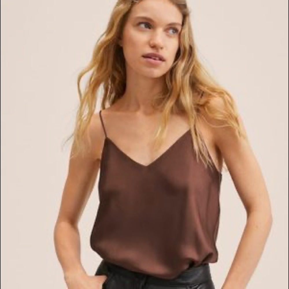 Mango satin top - new!
